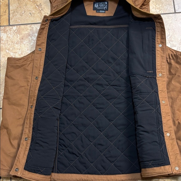 Carhartt Women’s Size 2X (20-22) Quilted Rugged Flex Relaxed Vest BRN OV4423-W - Picture 5 of 11